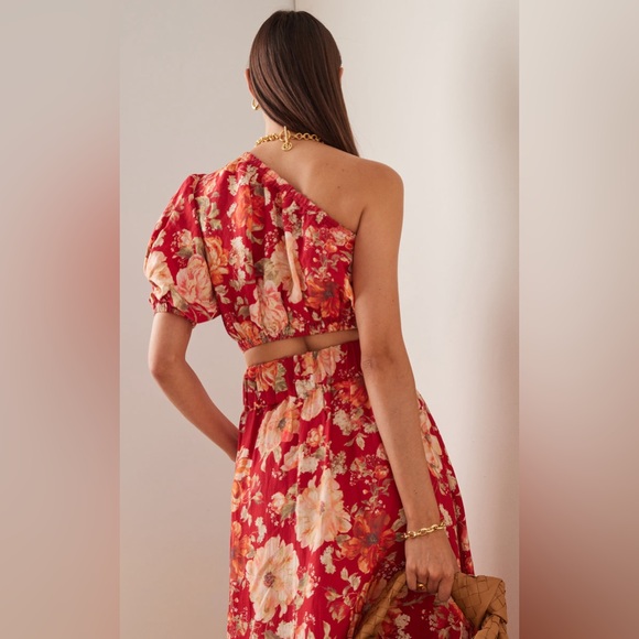 NWT Posse Raquel linen set - maxi skirt + top - size S - Picture 6 of 9